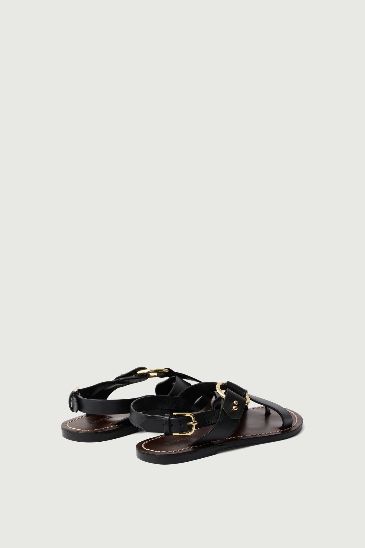 Sandales Florence - Noir - Cuir - Femme vue 5