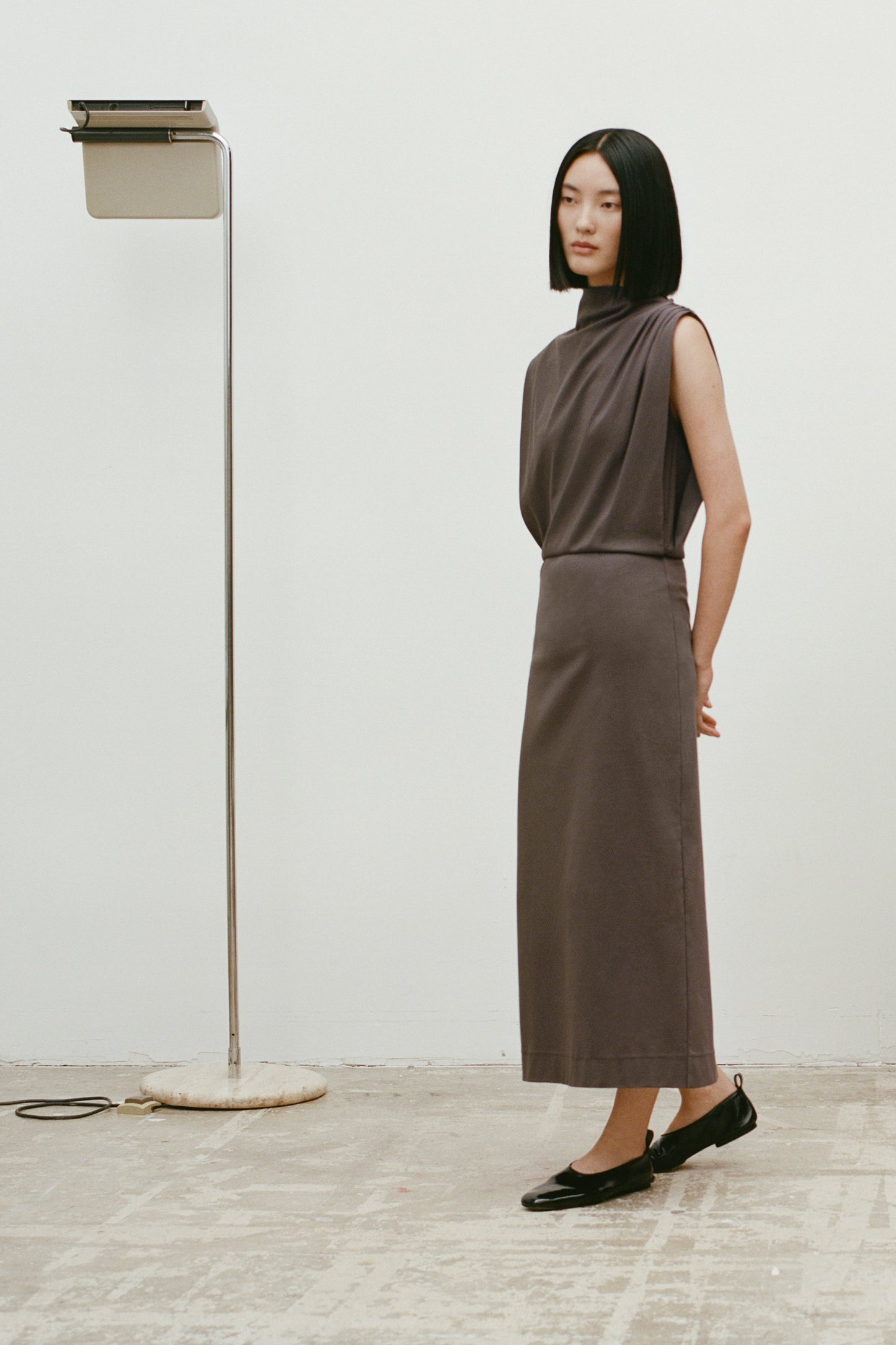 Robe Gemma - Marron/Taupe - Coton - Femme