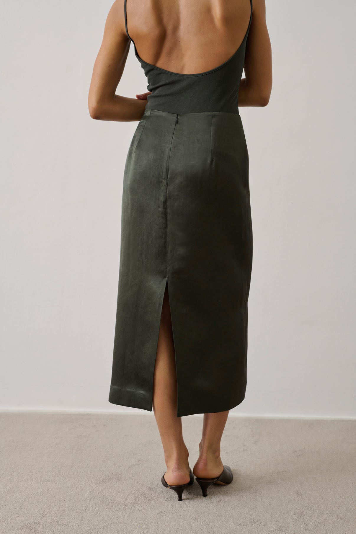 Jupe Helia - Vert Foncé - Femme vue 4