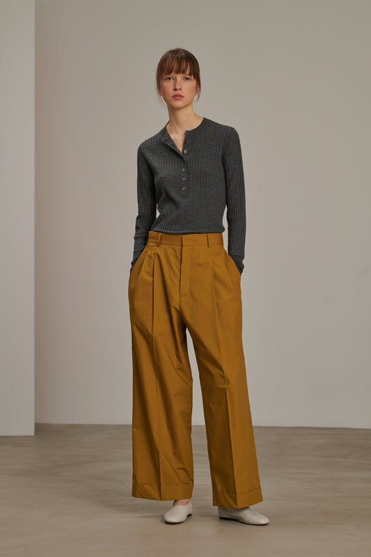 Pantalon Watson - Bronze - Coton - Femme