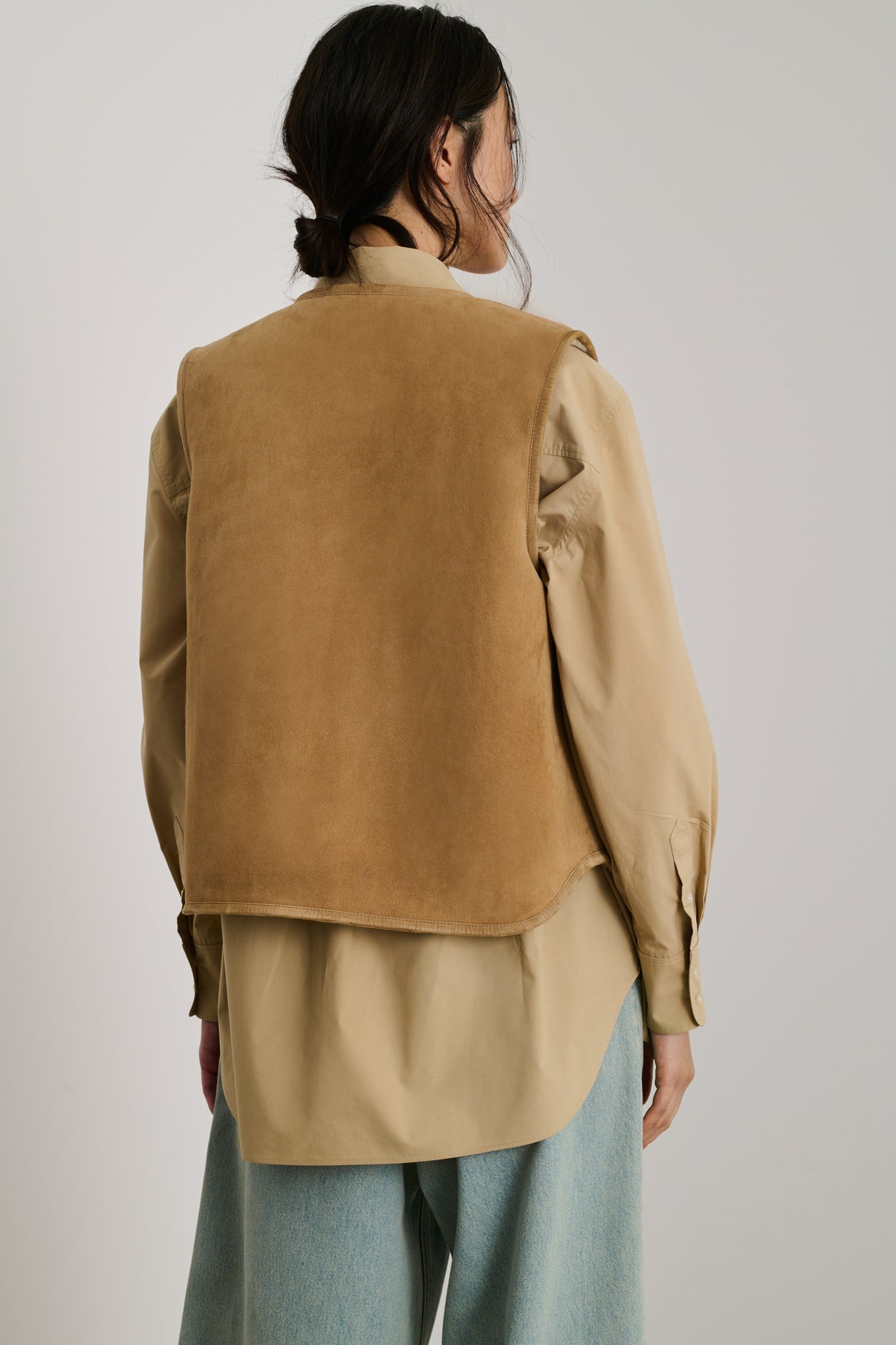 Veste Boulogne - Beige/Crème - Cuir - Femme vue 2