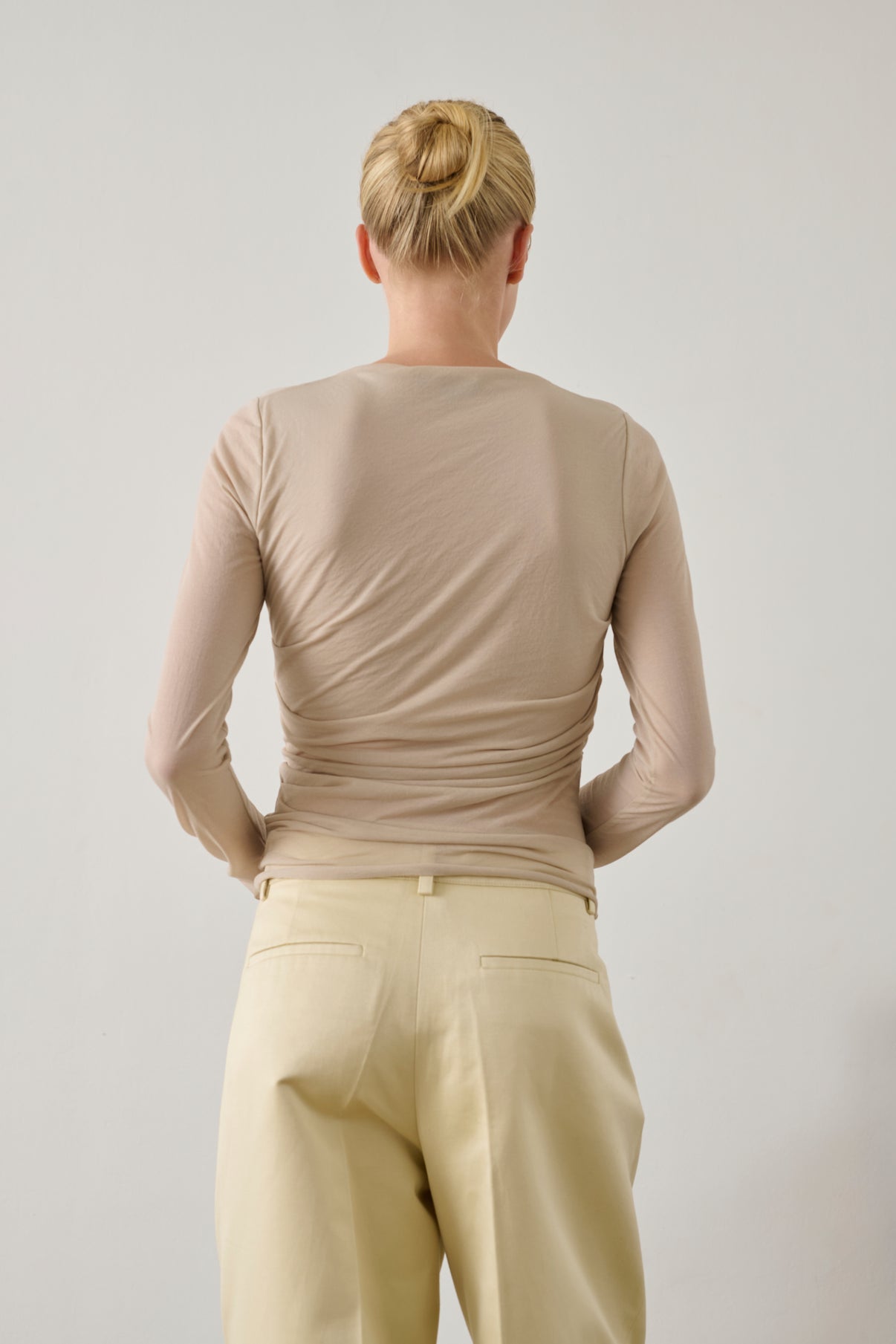 Tee-Shirt Gaia - Mastic - Coton - Femme vue 3