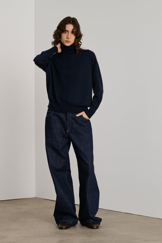 Pull Nord - Navy - Laine - Femme