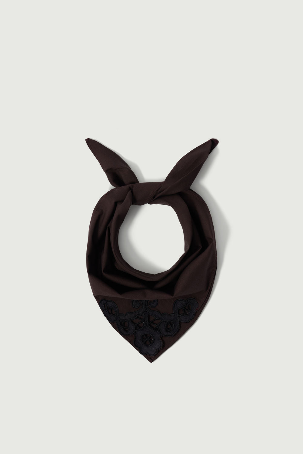 Foulard Hinaya - Marron Foncé - Coton - Femme vue 2