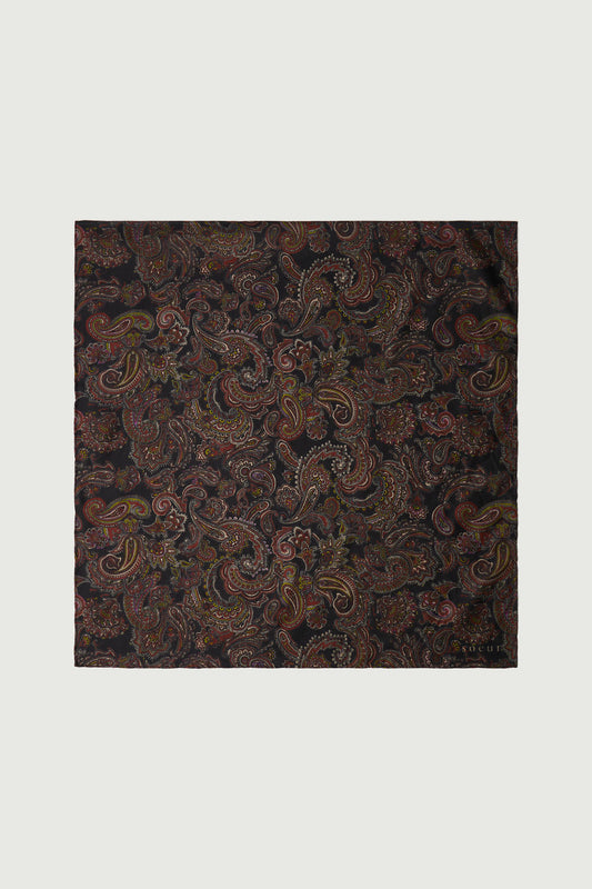 Foulard Dalton - Gris Marron - Soie - Femme