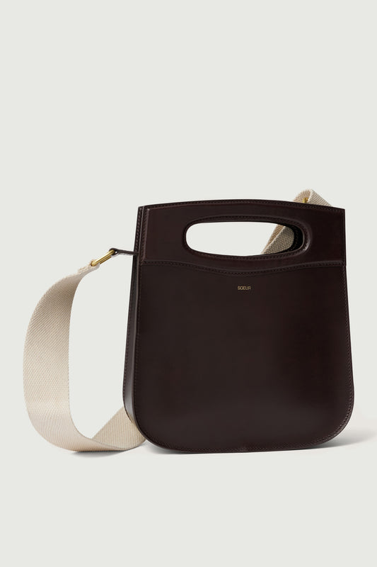 Sac Cheri - Marron Foncé - Cuir - Femme